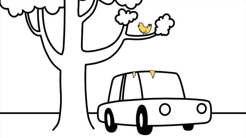 Künstlicher Vogelkot